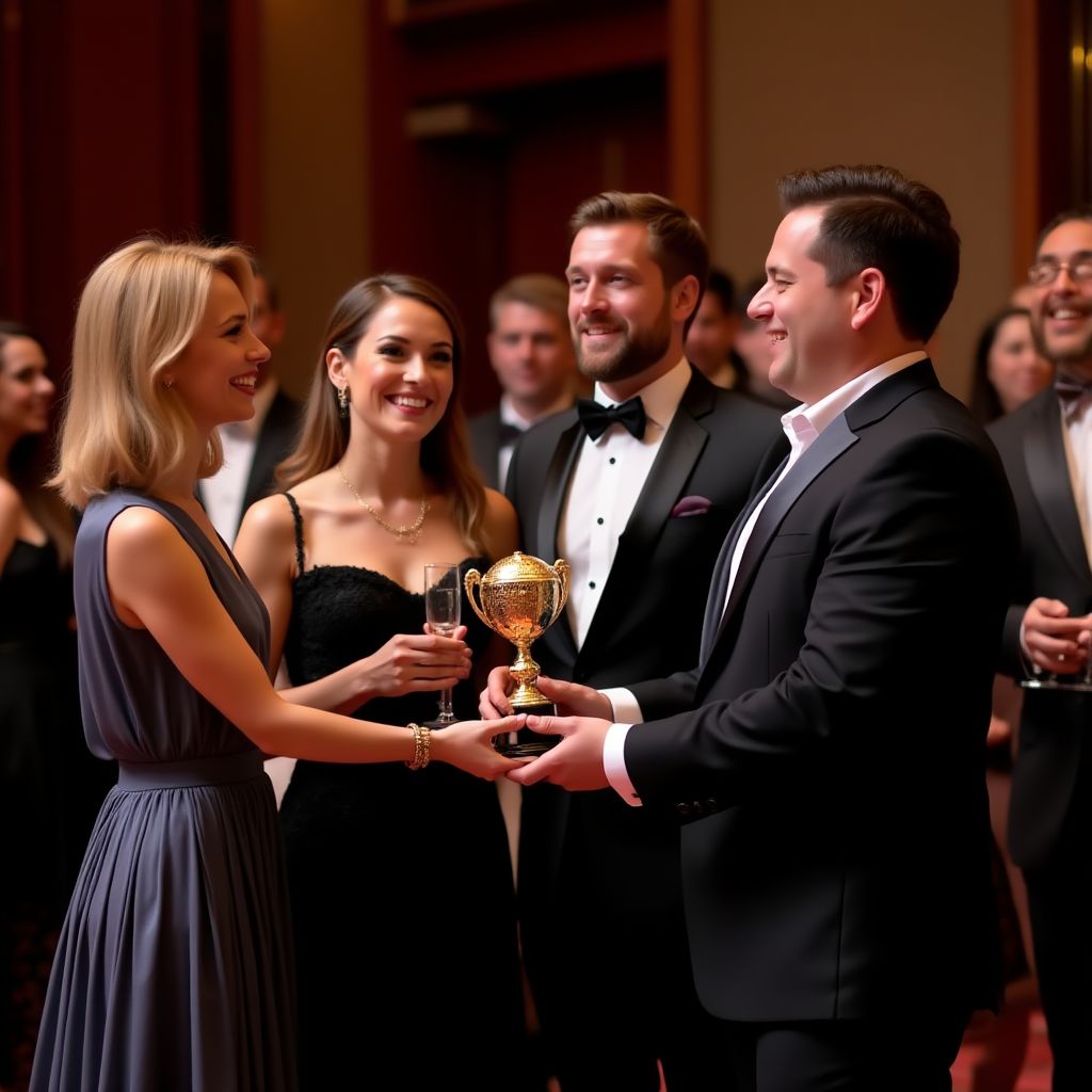 Equipo de ConsultaFinanciera recibiendo premio de excelencia