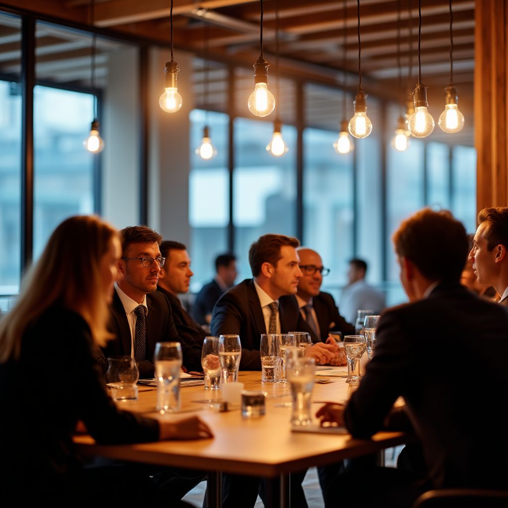 Reunión de la comunidad financiera